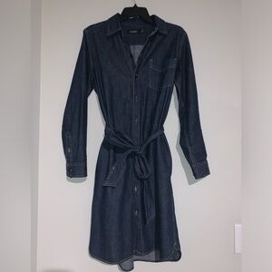 Ralph Lauren Belted Denim Shirtdress w/side-pockets!